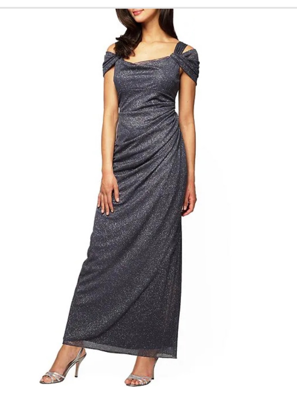 Alex Evenings size12 Gunmetal Gray Sparkle
Mother of Bride/Groom, Prom Gown